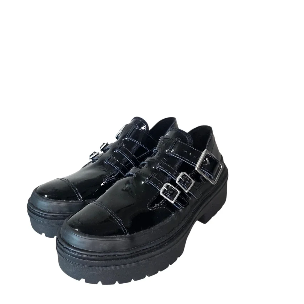 Converse Chuck Taylor All Star Lugged Mary Jane Womens 6.5 Black Platform Sneake